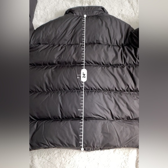 New Polo Ralph Lauren Down Moto Puffer Black Jacket Women’s Size Large - Picture 3 of 16